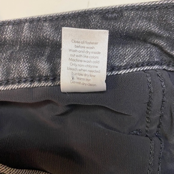 Athleta Sculptek Dark Gray Skinny Ankle Denim Jeans Size 6 Shapewear Midrise - Picture 9 of 10